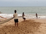 Playing tug of war with the sea